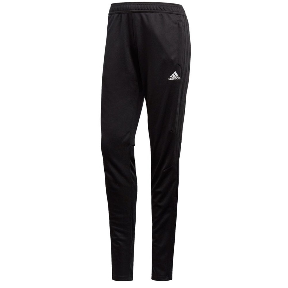 Adidas black soccer pants joggers, size